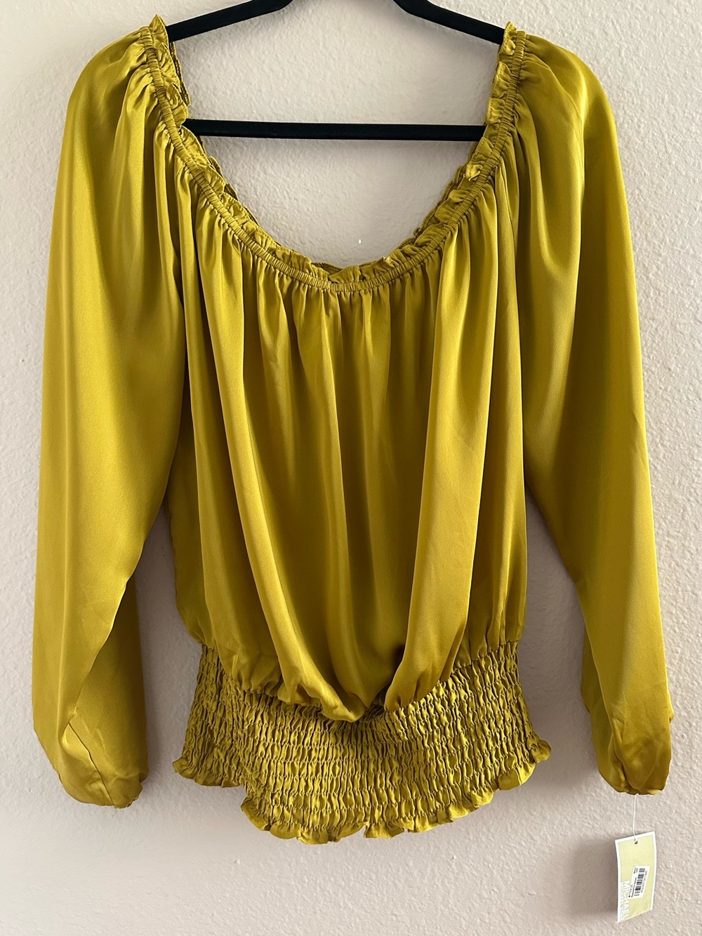 Michael Kors Off The Shoulder Peasant Top